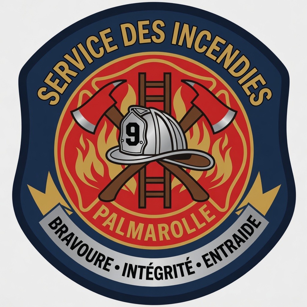 Sylvain Thibodeau et la Brigade des pompiers de Palmarolle